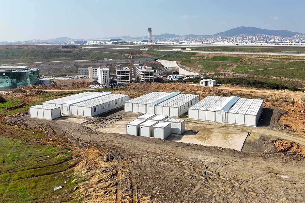 إعداد موقع البناء لمشروع الإسكان