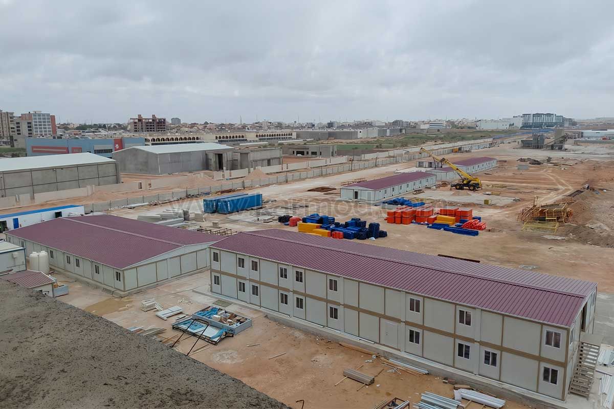 Projeto de acampamento contêiner na Líbia