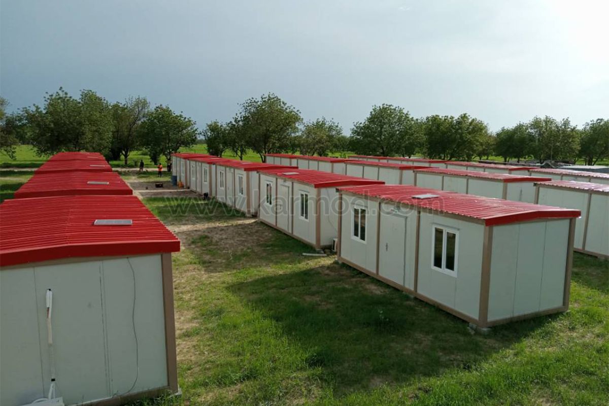 Edifícios do acampamento militar em Borno, Nigéria