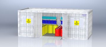 Проект контейнерного складу для зберігання хімічних та небезпечних відходів